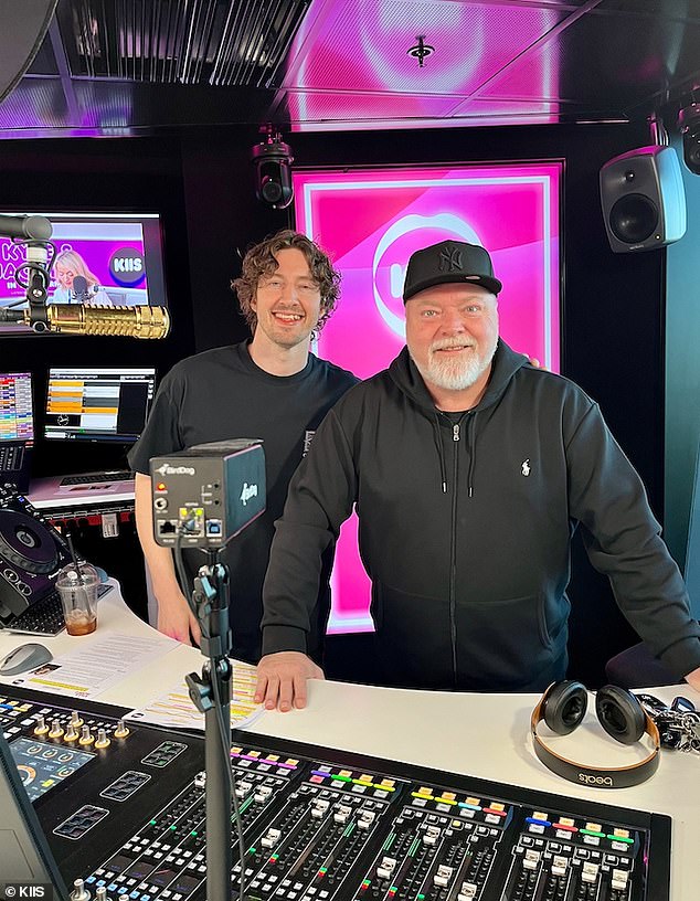 Host Kyle Sandilands was shocked by the revelation and asked Dean (both pictured) if he ever gets a 'double take'