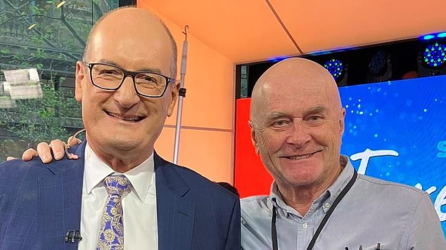 Veteran TV news producer Richard Cunningham (right) leaves Seven after 36 years, where he worked with David Koch (left)