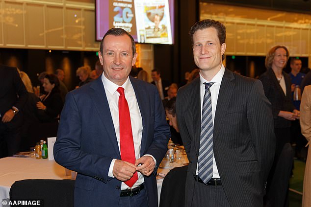 Anthony De Ceglie, director of news and current affairs and editor-in-chief of Channel Seven, Seven West Media (pictured right with former WA Prime Minister Mark McGowan) has moved across the country for his new role