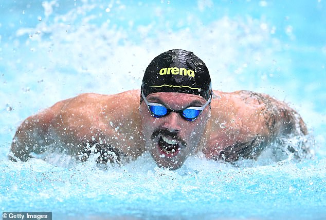 The story didn't go away during the Commonwealth Games, where all three swimmers competed for Australia in Birmingham, and Chalmers (pictured) says he spent the hours leading up to his 100m freestyle crying in his hotel room