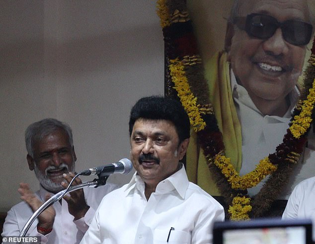 State Chief Minister MK Stalin (pictured) said the 36 people died after consuming alcohol contaminated with methanol