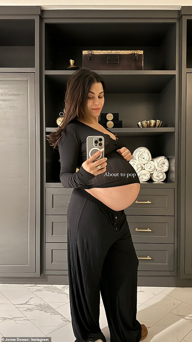 Dewan imagined herself showing off her bump earlier this month