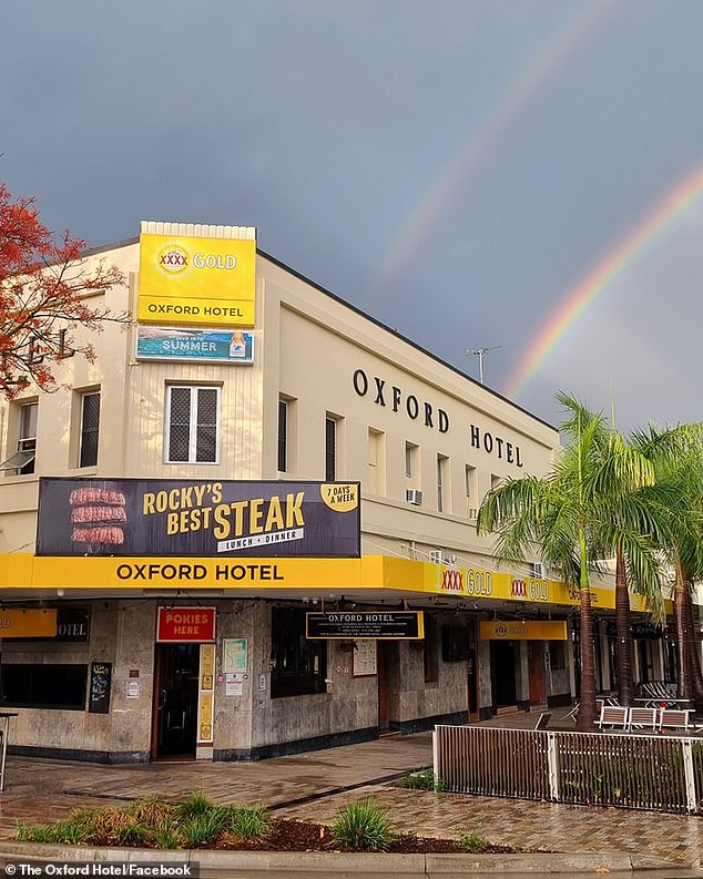 The incident took place last year at the Oxford Hotel in Rockhampton (pictured), north Queensland