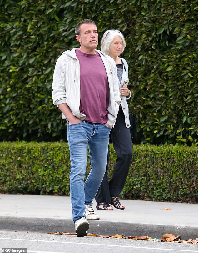 Ben, 51, seen in LA with his mother on June 11