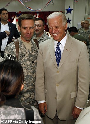 Former Senator John McCain and Beau Biden (here, with President Joe Biden's father) both died of glioblastoma, an aggressive form of brain cancer with a survival rate of just seven percent