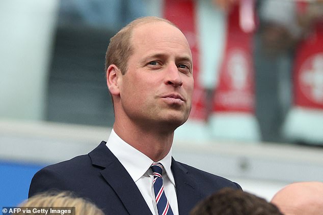 Prince William spoke to the English players after the match about the draw