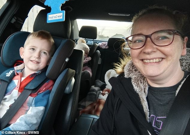 Gillian, pictured with her children Zach, Rory and Hailie, said the children were raised as cousins ​​and all live just a few minutes' drive away from each other.