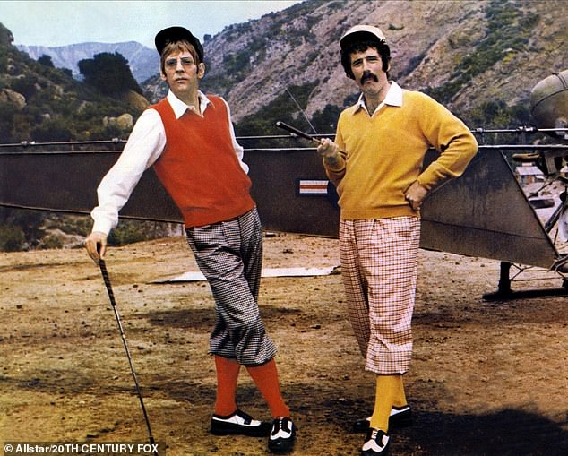 Set in South Korea during the Korean War, the film M*A*S*H follows the lives of medical personnel who cared for the wounded at a mobile army surgical hospital.  Sutherland, left, and Gould, right, played battlefield surgeons in the 1970 film