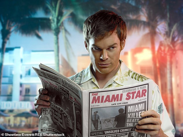 The original series followed a psychopathic serial killer Dexter Morgan (Michael C. Hall, pictured) who worked as a forensic expert for the Miami Police Department and killed serial killers in his spare time.