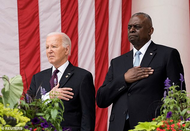 US Defense Secretary Lloyd Austin, pictured with President Joe Biden, has said climate is a national security issue, and we must treat it as such.