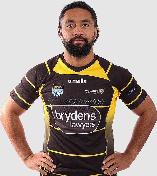 Semisi Kioa sacrificed almost $1000 to train in an opposition session at Blue Mountains Grammar School on Thursday (pictured, previously playing for Mounties in the NSW Cup)