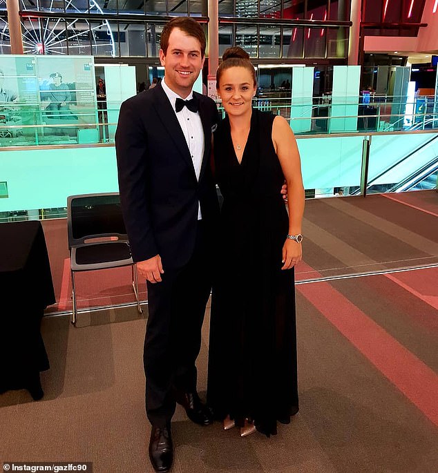 Barty, pictured with her husband Garry Kissick, has rejected several previous offers to return to the sport