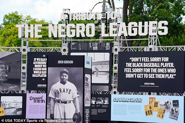 Rickwood Field also featured tributes to players like Josh Gibson, Satchel Paige and more
