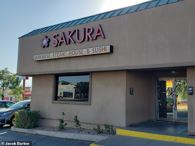 The incident occurred on April 20 at the Sakura Japanese Steakhouse in St. George, Utah
