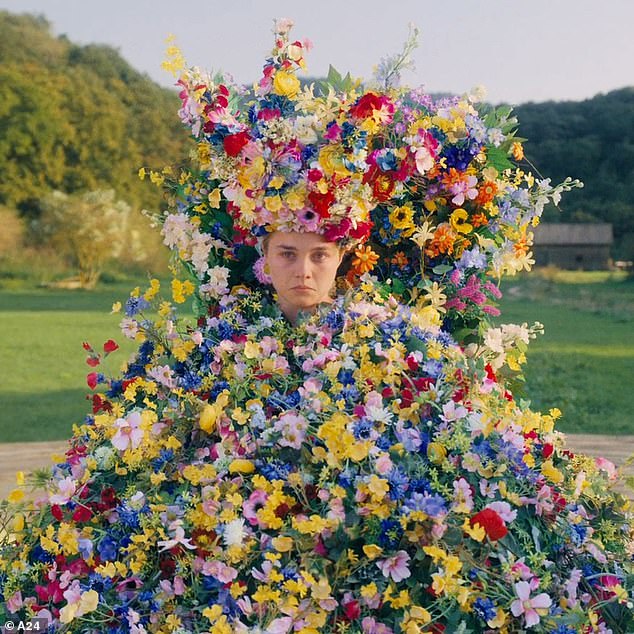 Midsummer is still celebrated all over the world.  Sweden's floral-themed celebrations were gruesomely showcased in the film Midsommar starring Florence Pugh (pictured)