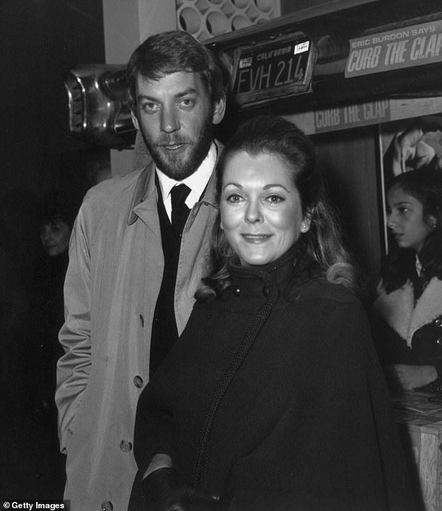 Almost immediately after breaking away from Lois, Donald walked down the aisle with actress Shirley Douglas, daughter of Canadian politician Tommy Douglas (seen together in 1968)