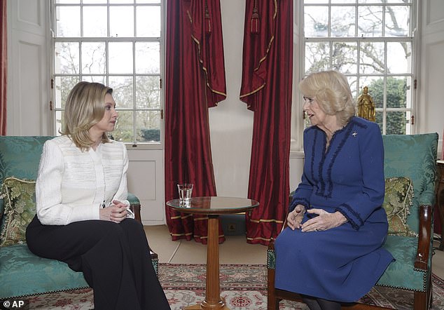She previously met Queen Camilla at Clarence House in London on February 29 this year