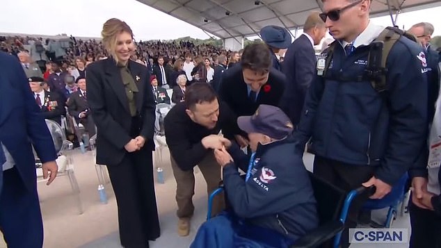 Ukrainian President Volodymyr Zelensky had an emotional meeting with D-Day veteran Melvin Hurwitz, 99, a former air force pilot, during commemorations in France earlier this month