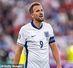 Harry Kane was substituted midway through the second half