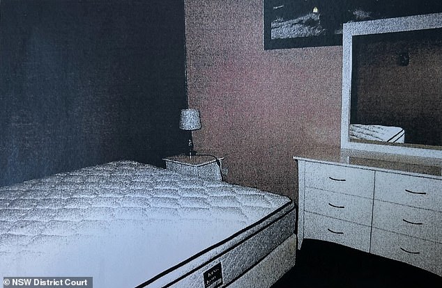 Miss A and a man the Crown believes was Maurice Hawell had sex in this bedroom.  Ms A and Ms B both said they were later raped in the room by men they could not identify