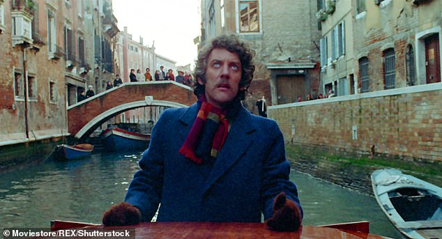 Sutherland depicted himself in a scene from the film, which was set in Venice