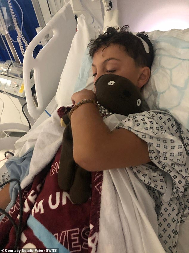 Despite seven separate operations to remove the tumor and cancerous lumps in his head, the family were told to prepare Oscar, who played football for West Ham U14s, for palliative care.
