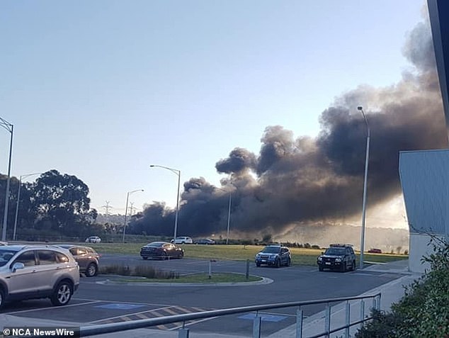 A fire at a recycling plant in Wantirna South has sent smoke billowing over Melbourne's East.