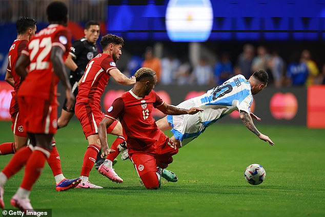 Messi had to dig deep during a match where Argentina struggled to play their best football