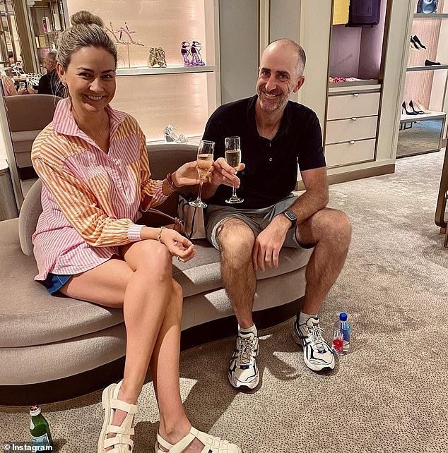 The Adelaide-born athlete, 47, shared a loved-up photo to Instagram on Thursday in which he posed up a storm with his beautiful fiancée