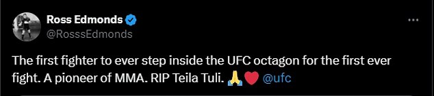 1718986653 849 UFC fans pay tribute to Taylor Wily after his death