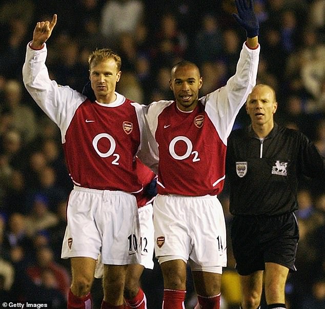 Star strikers Bergkamp and Henry were teammates at Arsenal between 1999 and 2006