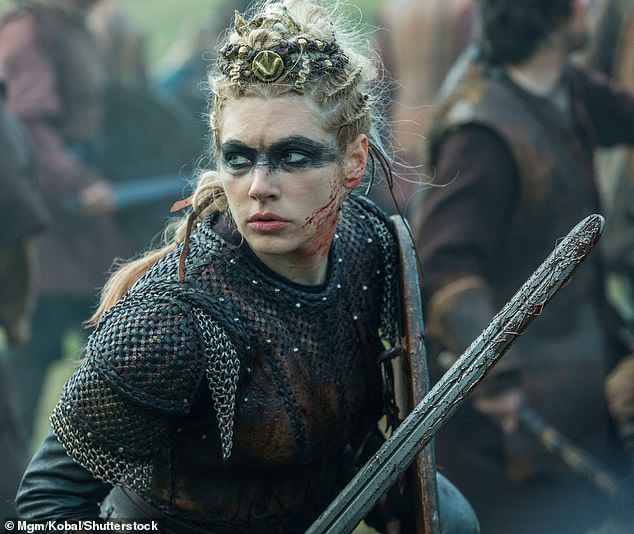 Jade thought she was a Viking princess after watching the TV show Vikings (photo: Katheryn Winnick as Lagertha in Vikings)
