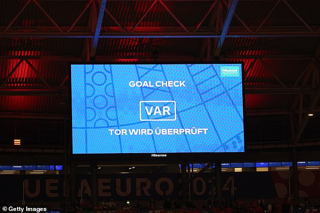The incident was ultimately disallowed after the longest VAR check of the tournament so far