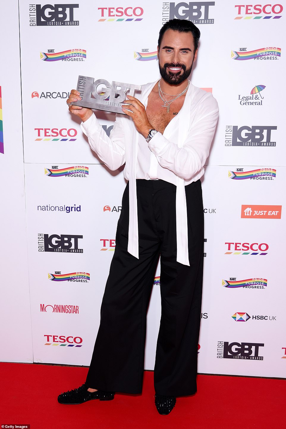 Rylan Clark won the Celebrity of the Year Award at the event