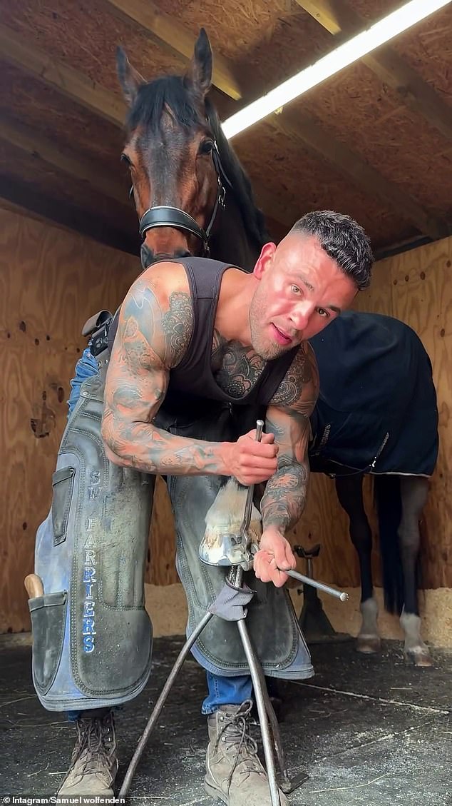 The West Yorkshire farrier has amassed a whopping 657,000 followers on Instagram with his videos giving insight into his daily working life