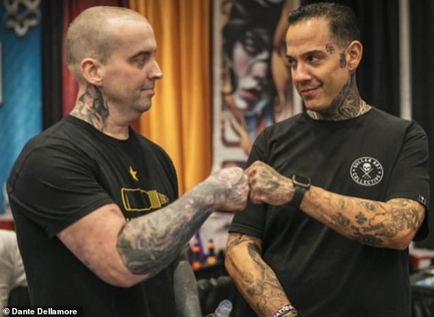 In May, he was able to make the trip from Fort Wayne, Indiana, where he lived, to Columbus, Ohio for the Hell City Tattoo Festival, where he was photographed with influencer Big Gus.