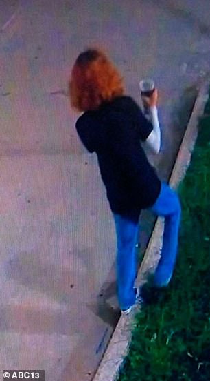 The young girl was seen on surveillance footage