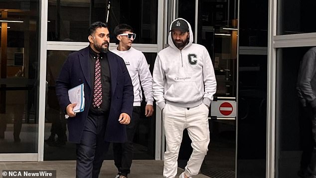 Bradley Wilkinson's lawyer Javid Faiz leaves Parramatta Local Court on Saturday.  Photo: NewsWire/Steve Zemek.