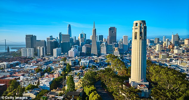 The Russian Hill is a luxury residential community known for the famous crooked Lombard Street, a major tourist destination