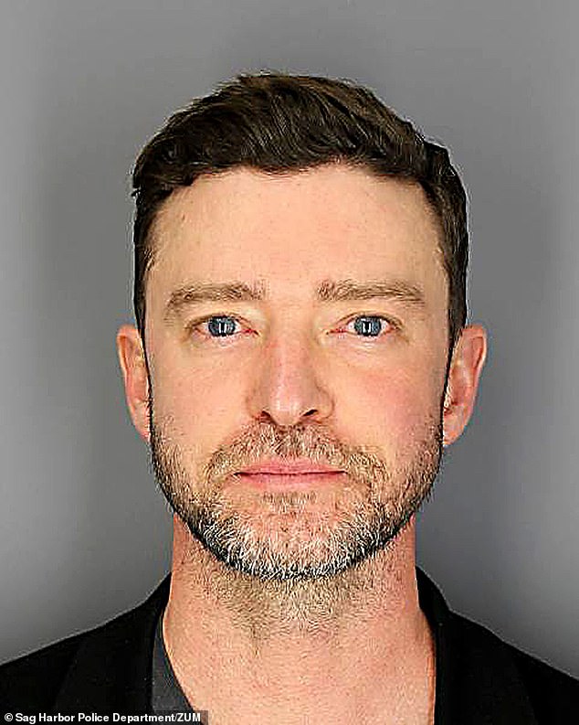 Timberlake was booked into the Sag Harbor Police Department