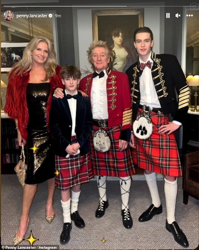 Penny and Sir Rod, 79, along with their two sons Alistair, 18, and Aiden, 13, left their Florida home and moved back to Britain during lockdown when she started experiencing symptoms