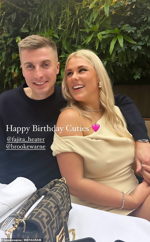 Shane Warne's eldest daughter, 26, shared a gallery of precious photos on Instagram documenting the huge birthday bash she threw for her partner
