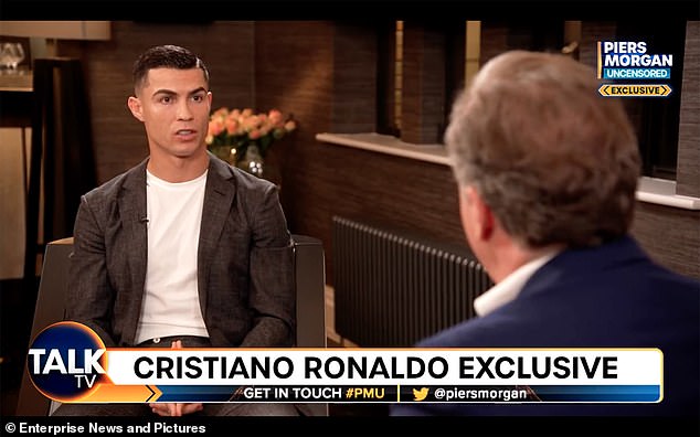 It was on Piers Morgan Uncensored that Ronaldo infamously aired his grievances against Man United