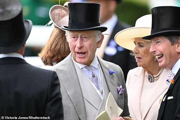 The King attended four of the five days of Royal Ascot, but missed only one due to his ongoing cancer treatment