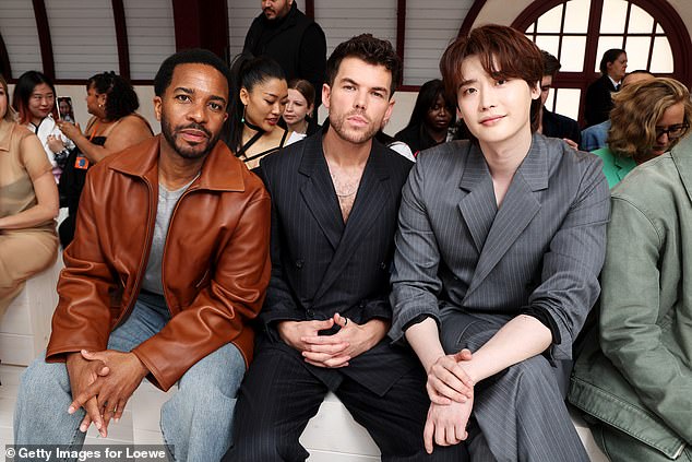 Luke joined André Holland (L) and Lee Jong-suk (R)