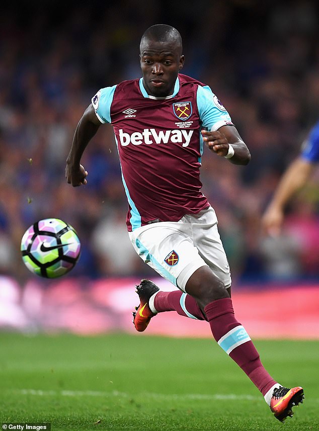 The former West Ham striker played for the club from 2014 to 2017, scoring eight league goals