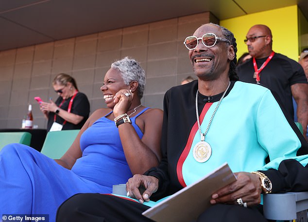 Snoop Dogg attends day two of the 2024 U.S. Olympic Team Track & Field Trials in Oregon