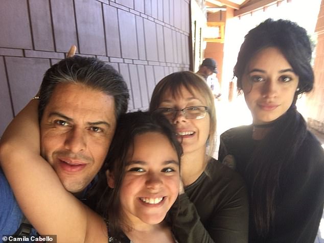 Cabello, who comes from a working-class family of four, said she hopes society values ​​hard work and effort;  Alejandro, Sinuhe, Sofia and Camilla Cabello seen in a throwback snap