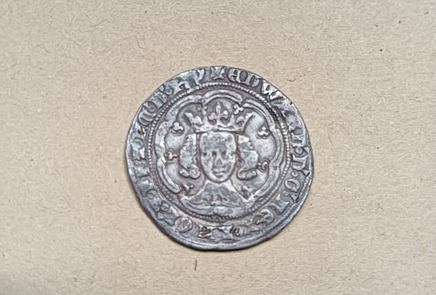 The coin features the likeness of King Edward III and was minted in the middle of his life