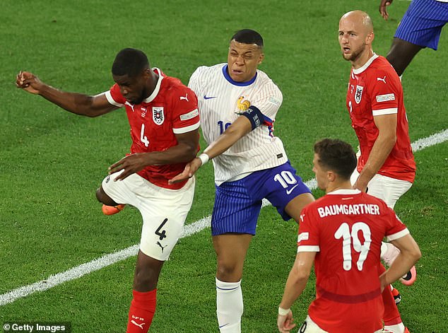 His nose was reset in the dressing room and Mbappé was able to return against Poland on Tuesday